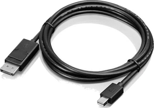 Lenovo 2m DisplayPort kabel med Mini DisplayPort, Svart Lenovo 2m DisplayPort kabel med Mini DisplayPort, Svart