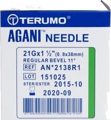 Terumo Agani 0,8x38mm 21x11/2