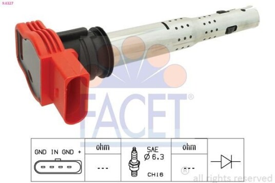 Tennspole coil FACET 9.6327 Tennspole coil FACET 9.6327