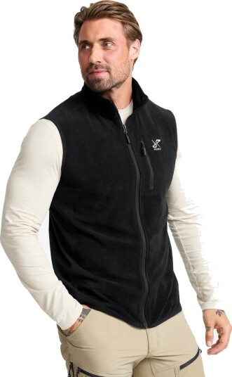Revolutionrace Herre Overdeler Fleece & midlayers Hiker Fleece Vest Herre Black XS