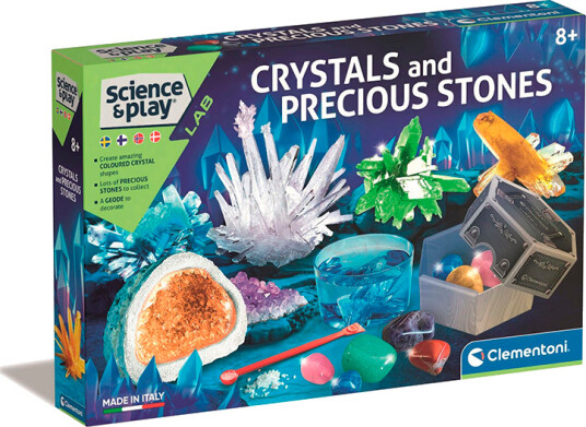 Clementoni Science and Play Krystaller og edelstener eksperimentsett Clementoni Science and Play Krystaller og edelstener eksperimentsett