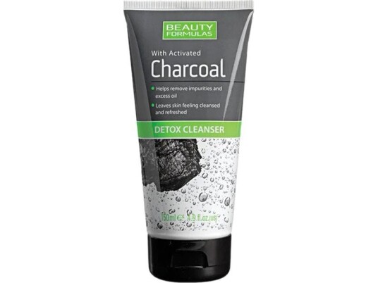 Beauty Formulas Charcoal Facial Gel Avgiftende Dyprens Med Aktivt Kull 150Ml