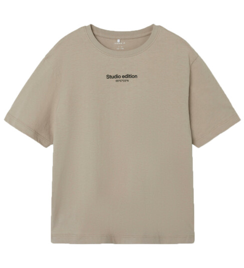 name it Nkmbrody Ss Nreg Top Noos Beige 134-140