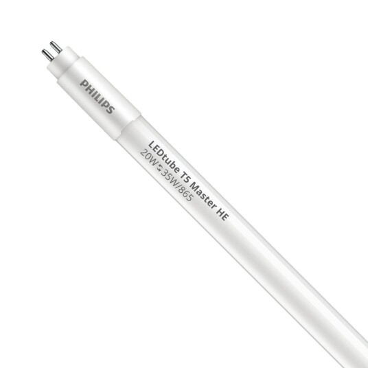 Philips LED Lysrør T5 MASTER (Mains AC) High Efficiency 20W 3000lm - 865 daglys | 145cm - erstatter 35W