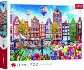 Puslespill 1500 Brikker Trefl Fargerike Amsterdam Puslespill 1500 Brikker Trefl Fargerike Amsterdam