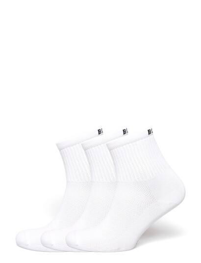 Björn Borg Sports Mid Ankle Sock 3P White 43 46 Björn Borg Sports Mid Ankle Sock 3P White 43 46