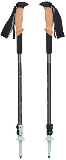 Black Diamond Unisex Pursuit Shock Trekking Poles S/M, Steel Grey/Foam Green Black Diamond Unisex Pursuit Shock Trekking Poles S/M, Steel Grey/Foam Green