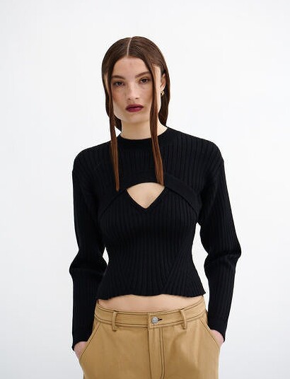 Résumé Vivianrs Knit Blouse Black XL Résumé Vivianrs Knit Blouse Black XL