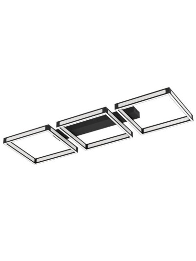 Taklampe Eglo Altaflor 1000x315 mm Svart hvit Svart