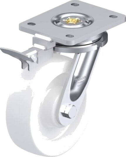 Blickle 852998 Lo-Spo 160G-Ri4 Styrehjul Med Brems 160 Mm 850 Kg (1 Stk)