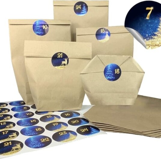 Uendelig gi Advent-kalenderposer for DIY-håndverk og jul KLB