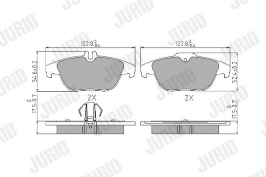 Bremseklosser JURID 573735J Bremseklosser JURID 573735J