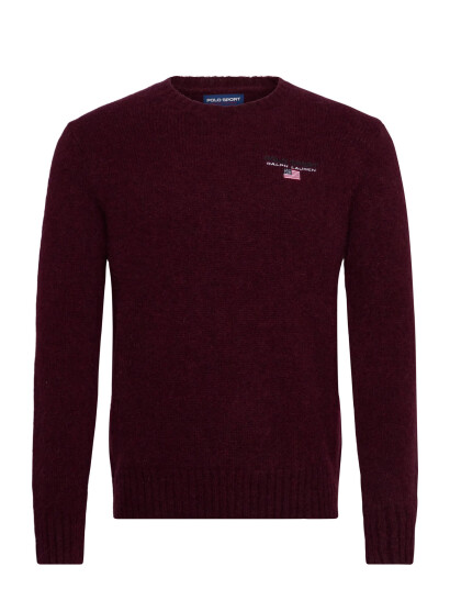 Polo Ralph Lauren Polo Sport Crewneck Sweater - Burgundy - XS Polo Ralph Lauren Polo Sport Crewneck Sweater - Burgundy - XS