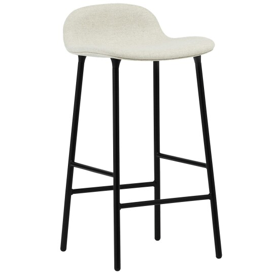 Normann Copenhagen Form Barstol 65 cm Hvit / Svart Stål