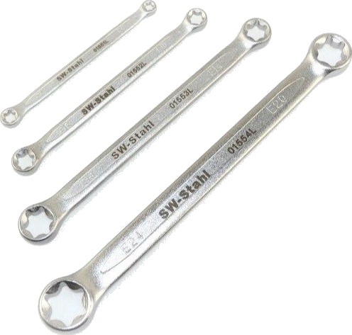 SW-Stahl 01550L Dobbelthodet ringnøkkelsett