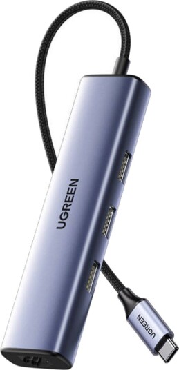 Ugreen USB-C Hub med 3x USB-A og RJ45 Ethernet-adapter