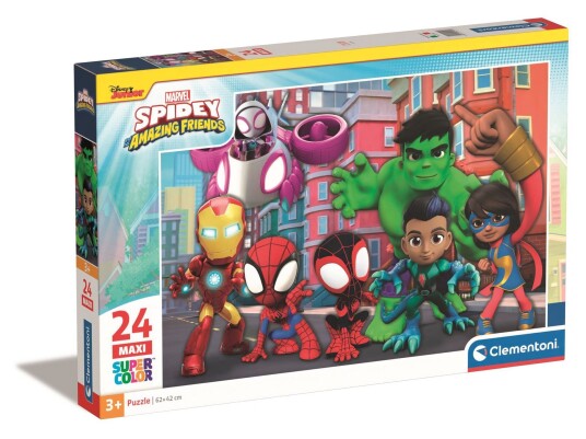 Clementoni Puzzle Maxi Spidey and his amazing friends 24 pcs 24249