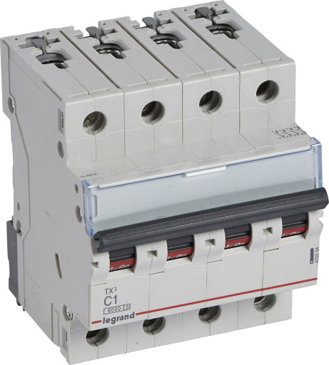 Legrand TX³ MCB automatsikring C1 4P 4M 6/6kA