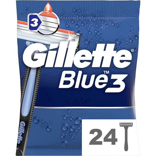Gillette 24 stk Blue3 Smooth Engangsskraper