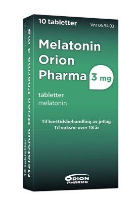 Melatonin orion tab 3mg 10stk