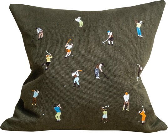 Fine Little Day Golfers putetrekk 48 x 48 cm Grønn Fine Little Day Golfers putetrekk 48 x 48 cm Grønn