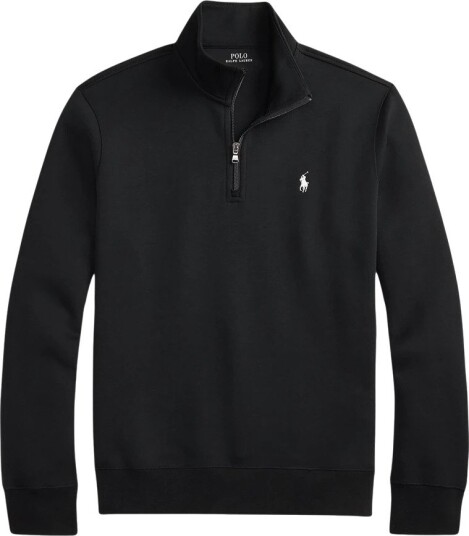 Polo Ralph Lauren Double Knit Quarter Zip Pullover Black XXL Polo Ralph Lauren Double Knit Quarter Zip Pullover Black XXL