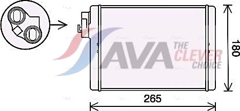 Varmeapparat register AVA COOLING SYSTEMS AI6408