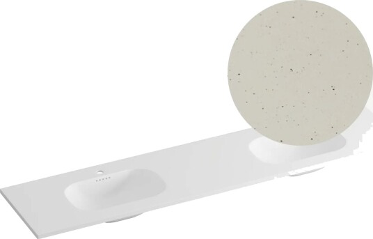 Korsbakken Nice Heldekkende Terrazzo Sand 200cm Dobbel