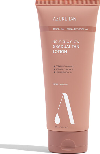 Azure Tan Nourish & Glow Gradual Tan Lotion   Light/Medium Flerfarget ONE SIZE