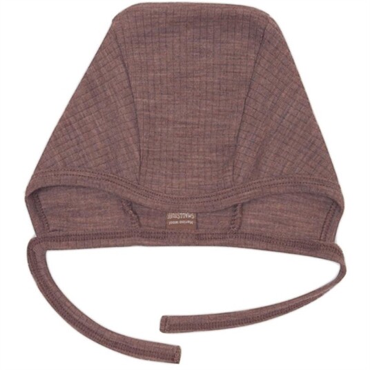 Smallstuff Ull Drop Needle Baby Hjelm Rose Brown 80-86