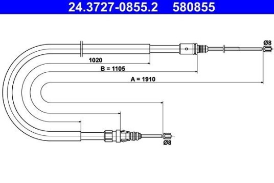 Bremsewire ATE 24.3727 0855.2