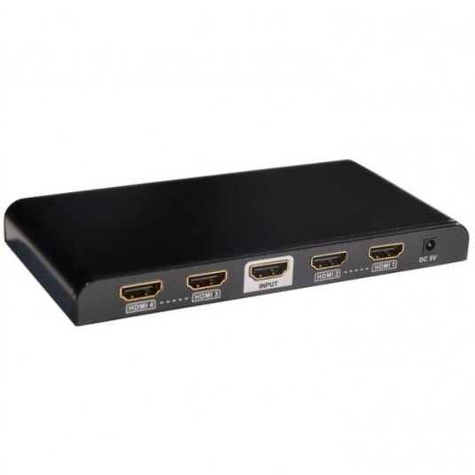 TECHLY 4-Way HDMI Splitter 4K UHD 3D for Videotilbehør TECHLY 4-Way HDMI Splitter 4K UHD 3D for Videotilbehør
