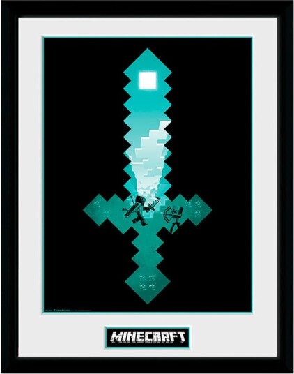 GB eye Minecraft innrammet plakat