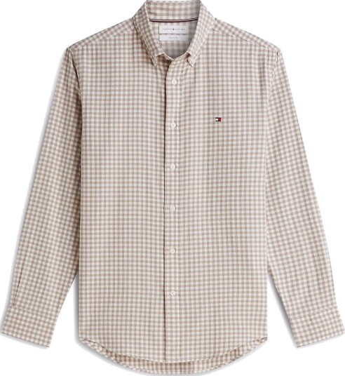 Tommy Hilfiger Flannel Gingham Dobby Beige L
