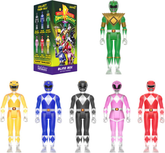 Mighty Morphin Power Rangers Reaction Blind Box Wv1 12pc Flat