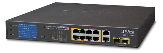 PLANET 8-Port 10/100/1000T 802.3at