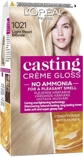 L'Oréal Paris Casting Creme Gloss Hårtone – 1 Stk. 1021 Light Pearl Blonde L'Oréal Casting Creme Gloss Hårpleie Hårfarge & Tilbehør Hårfarge
