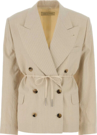 Dries Van Noten Dame Jakker Beige M,