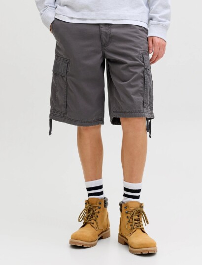Jack & Jones Jpstcole Frank Cargo Shorts Mid Sn Grey M