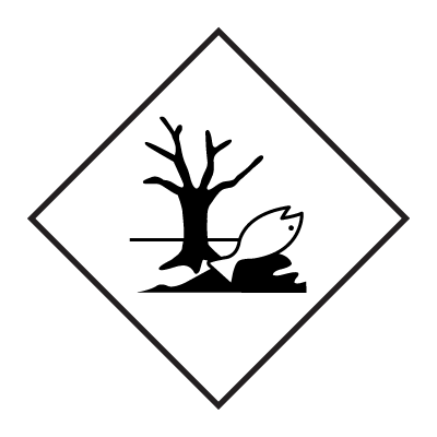 Jo Safety Merke for miljøfare 250 x mm Selvklebende vinyl Merking av farlig gods 132340