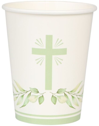 8 stk Pappkrus med Kors 250 ml 8 stk Pappkrus med Kors 250 ml
