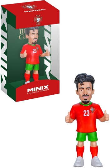 Minix Vitinha Samlefigur - Fotballstjerner Portugal - Offisielt Lisensiert - Hvit