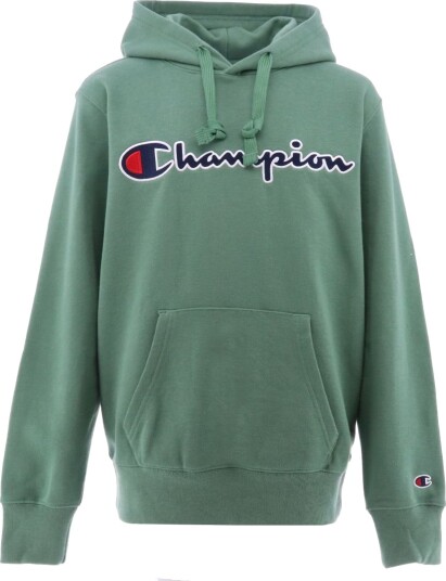 Champion Fashion Hettegenser Grønn m. Logo Champion 16 18 år 176 188 Hettegenser
