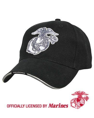 Rothco USMC-baseballcap Svart Rothco USMC-baseballcap Svart