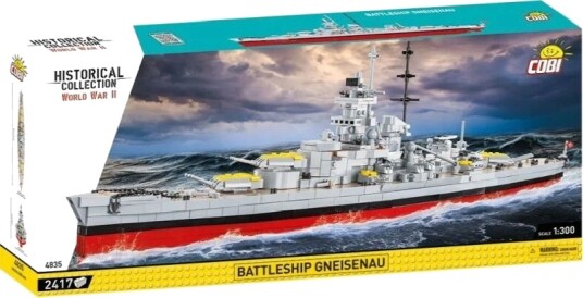 Cobi Historical Collection World War Ii Byggesett 2417 Deler Slagskipet Gneisenau Cobi Historical Collection World War Ii Byggesett 2417 Deler Slagskipet Gneisenau