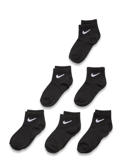 Nike 6Q-6Pk Quarter Sock Black 23.5-27 Nike 6Q-6Pk Quarter Sock Black 23.5-27