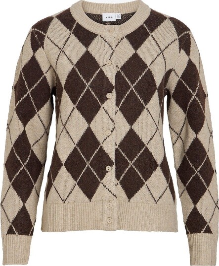Vila Viaggie L/S Knit Cardigan Beige S Vila Viaggie L/S Knit Cardigan Beige S