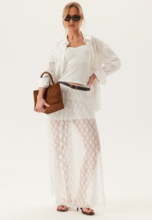 VERO MODA Vmnelda Hw Long Lace Skirt Snow White M VERO MODA Vmnelda Hw Long Lace Skirt Snow White M