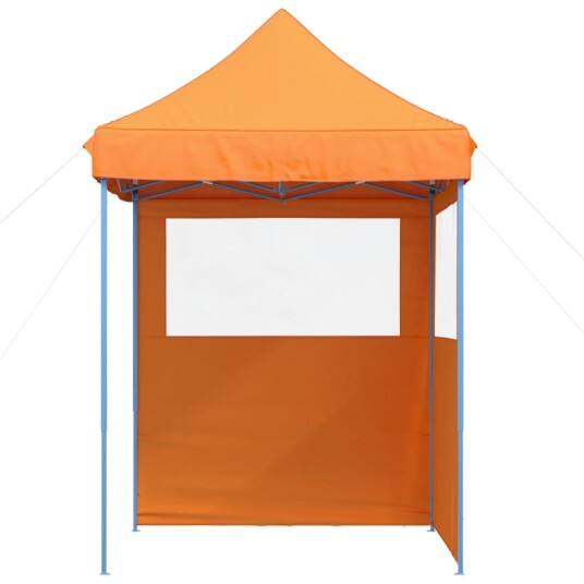 Sammenleggbart partytelt pop-up med 2 sidevegger oransje 4004993