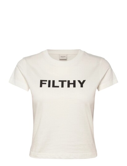 ABRAND Filthy Baby Tee White Sand White S
